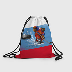 Рюкзак-мешок Русский хоккей, цвет: 3D-принт