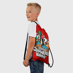 Рюкзак-мешок Super Cuphead Bros, цвет: 3D-принт — фото 2