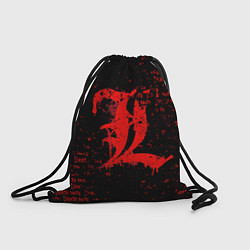 Рюкзак-мешок Тетрадь смерти Логотип red, цвет: 3D-принт