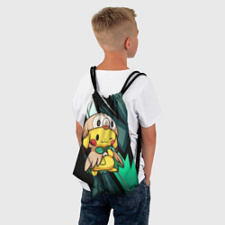 Рюкзак-мешок Пикачу в костюме совы, цвет: 3D-принт — фото 2