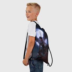 Рюкзак-мешок РЮК на фоне луны, цвет: 3D-принт — фото 2