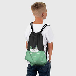 Рюкзак-мешок Уточки, цвет: 3D-принт — фото 2