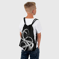 Рюкзак-мешок Octopus Black and White, цвет: 3D-принт — фото 2