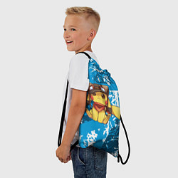 Рюкзак-мешок Пикачу летчик, цвет: 3D-принт — фото 2