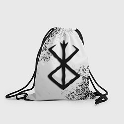 Рюкзак-мешок БЕРСЕРК logo чб, цвет: 3D-принт
