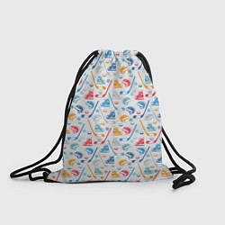 Рюкзак-мешок Хоккей, цвет: 3D-принт