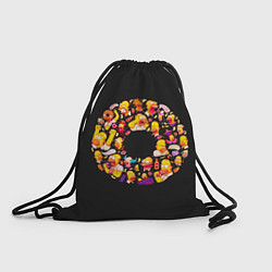 Рюкзак-мешок Пончик Гомер, цвет: 3D-принт