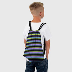 Рюкзак-мешок Веселая полосочка, цвет: 3D-принт — фото 2