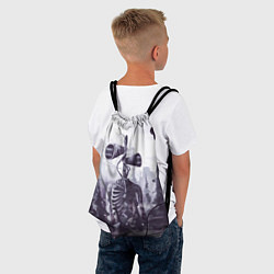 Рюкзак-мешок СИРЕНОГОЛОВЫЙ В ГОРОДЕ, цвет: 3D-принт — фото 2