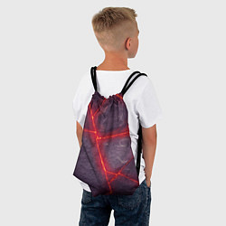 Рюкзак-мешок ЛАВА ПОД ПЛИТОЙ, цвет: 3D-принт — фото 2