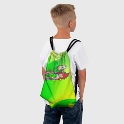 Рюкзак-мешок Лизун на скейте, цвет: 3D-принт — фото 2