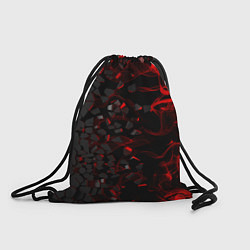 Рюкзак-мешок 3Д Разлом 3D Плиты и огонь, цвет: 3D-принт