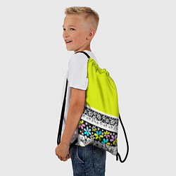 Рюкзак-мешок Яркий цветочный узор, цвет: 3D-принт — фото 2