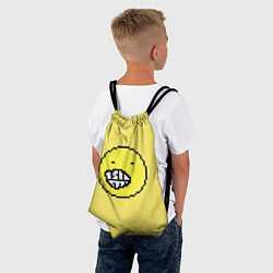 Рюкзак-мешок Смешная смайл, цвет: 3D-принт — фото 2