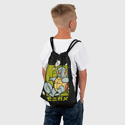 Рюкзак-мешок Пузырьки Сквиртла, цвет: 3D-принт — фото 2