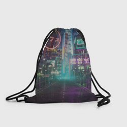 Рюкзак-мешок Neon Tokyo, цвет: 3D-принт