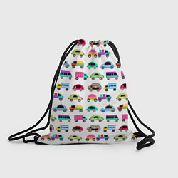 Рюкзак-мешок Веселые машинки, цвет: 3D-принт