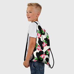 Рюкзак-мешок Клубника на коровьей шкуре, цвет: 3D-принт — фото 2