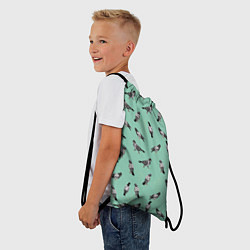 Рюкзак-мешок Голуби на зеленом, цвет: 3D-принт — фото 2