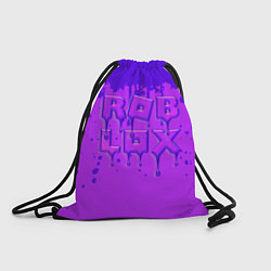 Рюкзак-мешок ROBLOX ФИОЛЕТОВЫЕ ПОДТЕКИ, цвет: 3D-принт