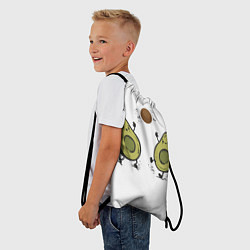 Рюкзак-мешок Любимые авокадо, цвет: 3D-принт — фото 2