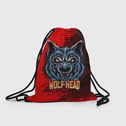Рюкзак-мешок Wolf head, цвет: 3D-принт