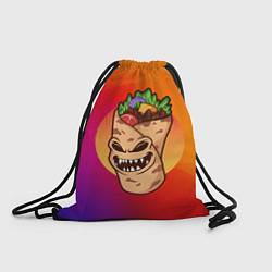Рюкзак-мешок Шаурма - зомби, цвет: 3D-принт