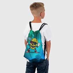 Рюкзак-мешок Череп сэлфи, цвет: 3D-принт — фото 2