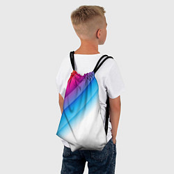 Рюкзак-мешок РАДУЖНЫЕ ПОЛОСЫ RAINBOW Z, цвет: 3D-принт — фото 2
