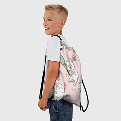 Рюкзак-мешок Спортивные котики Мяу спорт Z, цвет: 3D-принт — фото 2