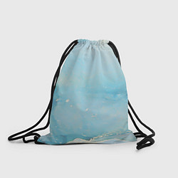 Рюкзак-мешок Голубая Акварель, цвет: 3D-принт