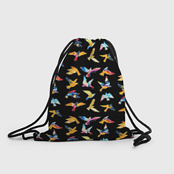 Рюкзак-мешок Акварельные птица, цвет: 3D-принт