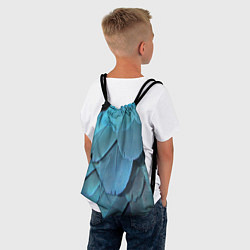 Рюкзак-мешок Перья попугая, цвет: 3D-принт — фото 2