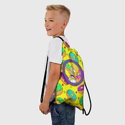 Рюкзак-мешок Гомер ням Пончик, цвет: 3D-принт — фото 2