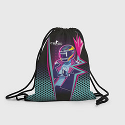 Рюкзак-мешок Неоновый гонщик скин CS:GO, цвет: 3D-принт