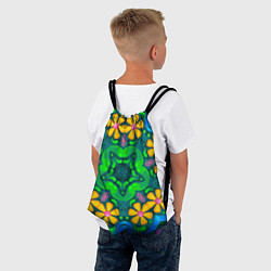 Рюкзак-мешок Цветы и узоры - Калейдоскоп, цвет: 3D-принт — фото 2