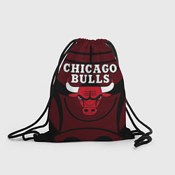 Рюкзак-мешок CHICAGO BULLS ЧИКАГО БУЛЛС НА ФОНЕ, цвет: 3D-принт