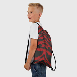 Рюкзак-мешок Красная шкура тигра, цвет: 3D-принт — фото 2