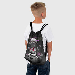 Рюкзак-мешок Черная ведьма с тыквой, цвет: 3D-принт — фото 2