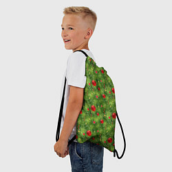 Рюкзак-мешок Зелёная Ёлка, цвет: 3D-принт — фото 2