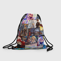 Рюкзак-мешок Геншин импакт, персонажи, цвет: 3D-принт