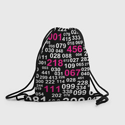 Рюкзак-мешок Игра в кальмара: Номера, цвет: 3D-принт