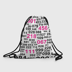 Рюкзак-мешок Игра в кальмара: номера игроков, цвет: 3D-принт