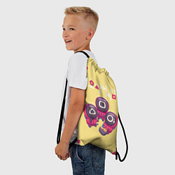 Рюкзак-мешок ИЗГОТАВЛИВАЮТ ВИЗИТКИ ОХРАНА, цвет: 3D-принт — фото 2