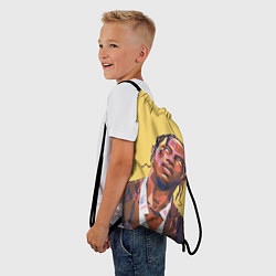Рюкзак-мешок Travis art, цвет: 3D-принт — фото 2