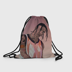 Рюкзак-мешок Потёкший Тревис, цвет: 3D-принт