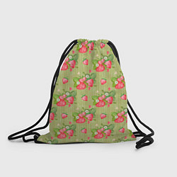 Рюкзак-мешок Клубничка паттерн, цвет: 3D-принт