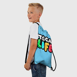 Рюкзак-мешок Toca Life: Logo, цвет: 3D-принт — фото 2
