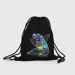Рюкзак-мешок Динозавр ди-джей, цвет: 3D-принт