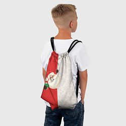 Рюкзак-мешок Дед Мороз селфи, цвет: 3D-принт — фото 2
